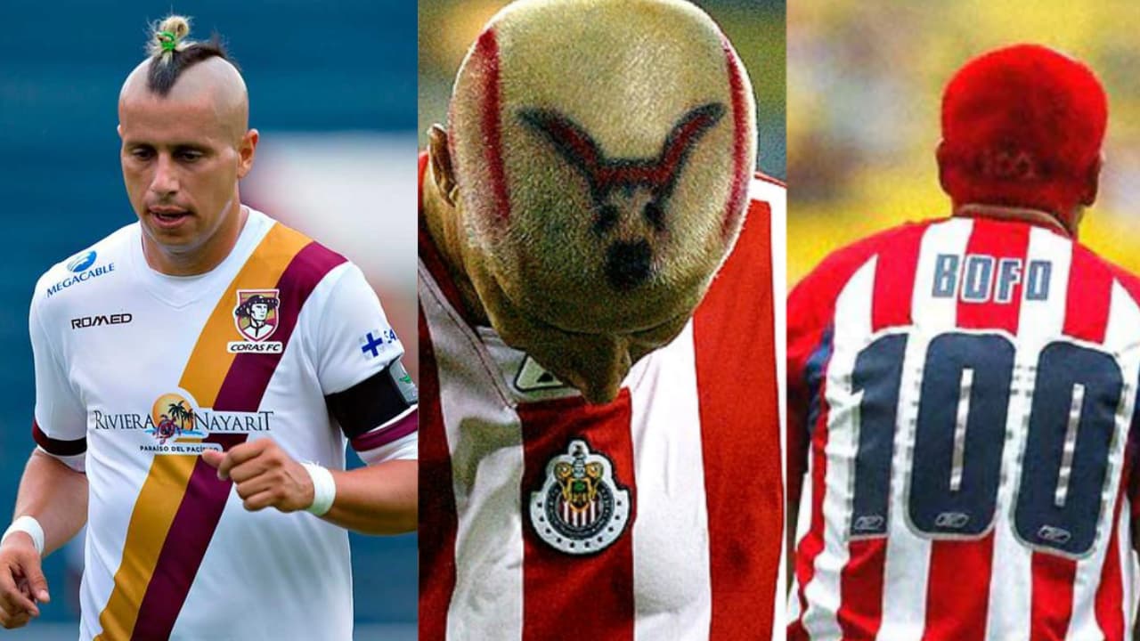 <b>Adolfo 'Bofo' Bautista</b>
<br>- Si de amor se trata aquí tenemos el caso de Bautista y su amor por Chivas, tiñéndose el cabello con el logo y el color del Rebaño.