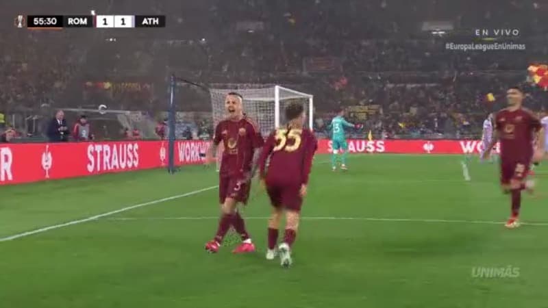 ¡Gol de la Roma! José empata el marcador y estalla el Olímpico