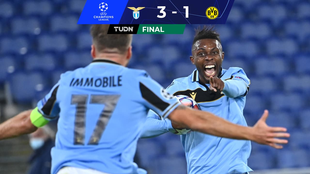 Lazio vence al Dortmund en su regreso a la Champions League después de 13 años