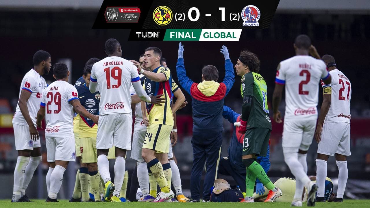 América rompe la racha de victorias en un partido accidentado
