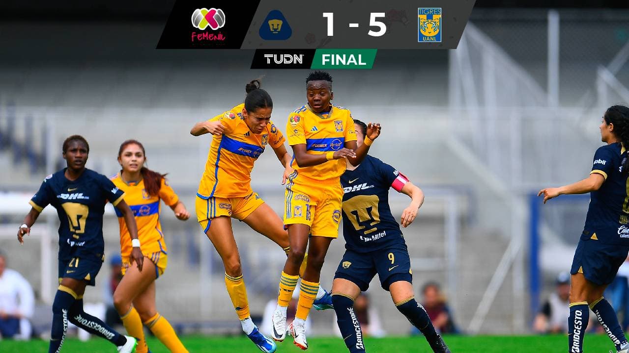Sudafricana Kgatlana guía goleada de Tigres ante Pumas; Hermoso, debuta