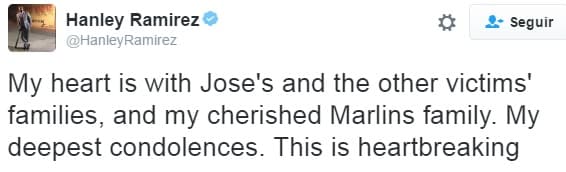 Varios protagonistas del béisbol mundial se unieron por la muerte de José Fernández y elevaron oraciones por el descanso del cubano.