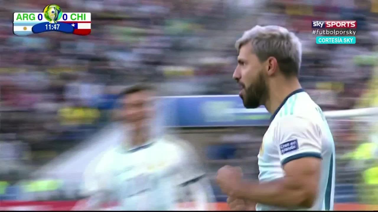 Gol Sergio Agüero (Argentina 1-0 Chile)
