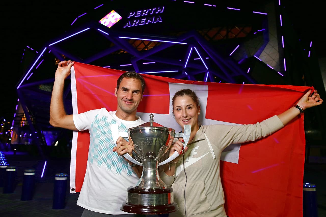 Bencic y Federer se alzaron con su primer título de la temporada.