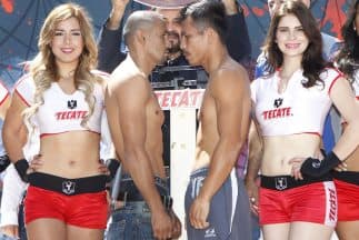 Orlando Salido y Terdsak Kokietgym en peso (Foto: Zanfer).