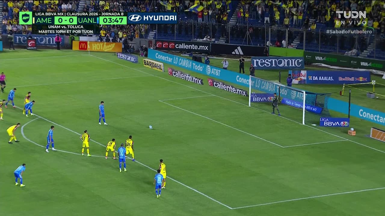¡GOL!  anota para Tigres. Juan Brunetta