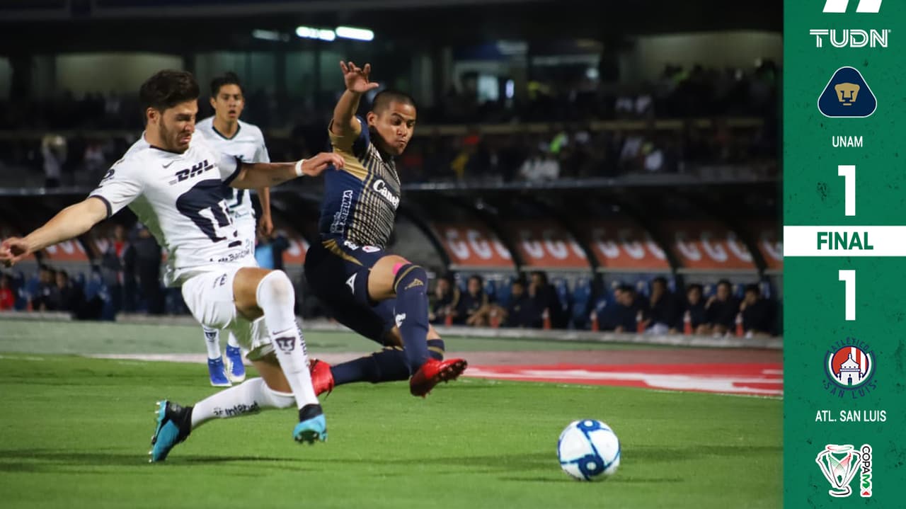 Pumas empata con Atlético de San Luis en su debut de Copa MX