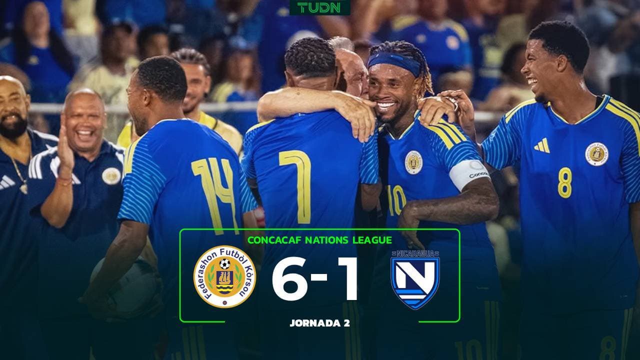 Resumen | Curazao golea a Nicaragua en la Concacaf Nations League