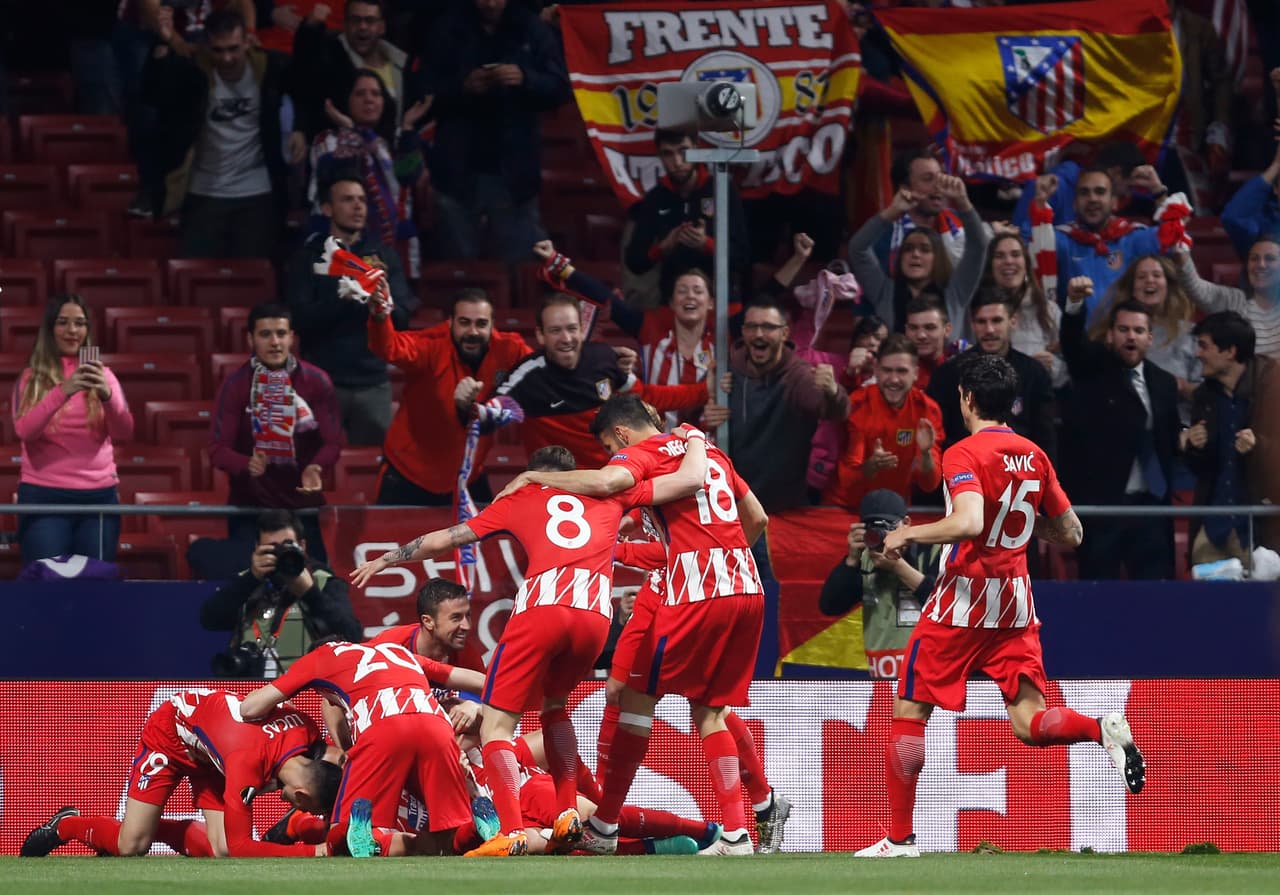 Fue el quinto gol del canterano del Atlético en lo que va de la temporada y el segundo en la Europa League.