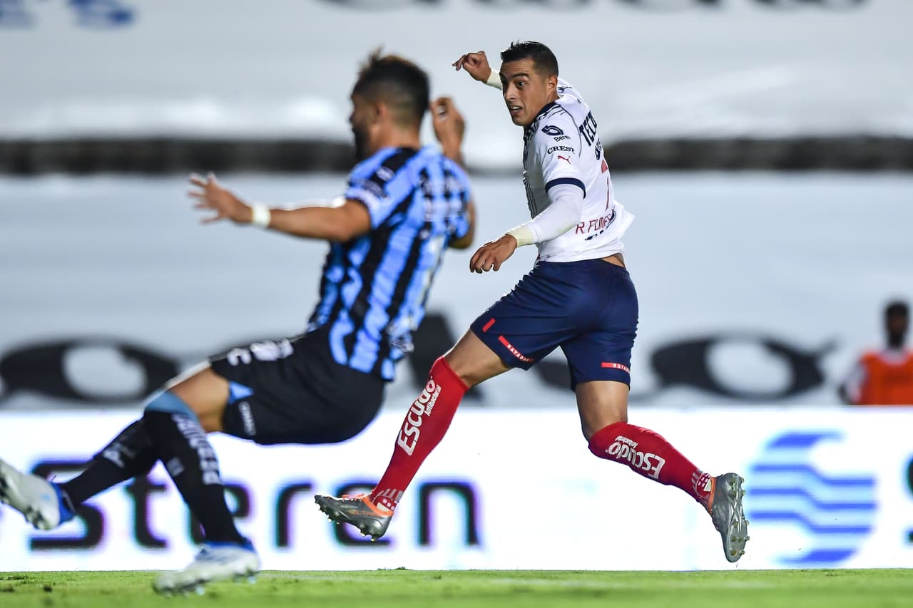 Rayados goleó 0-3 a Querétaro en la Jornada 4 con goles de Rogelio Funes Mori, Germán Berterame y Jesús Gallardo.