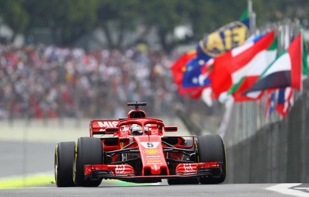 Sebastian Vettel logró el segundo lugar en la salida de este domingo con su vuelta en 1:07.374.