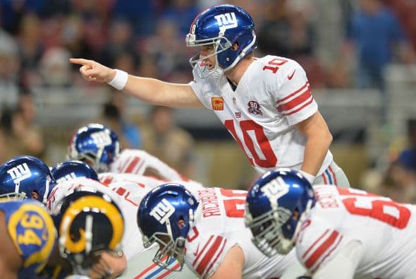 #9 Eli Manning, New York Giants.