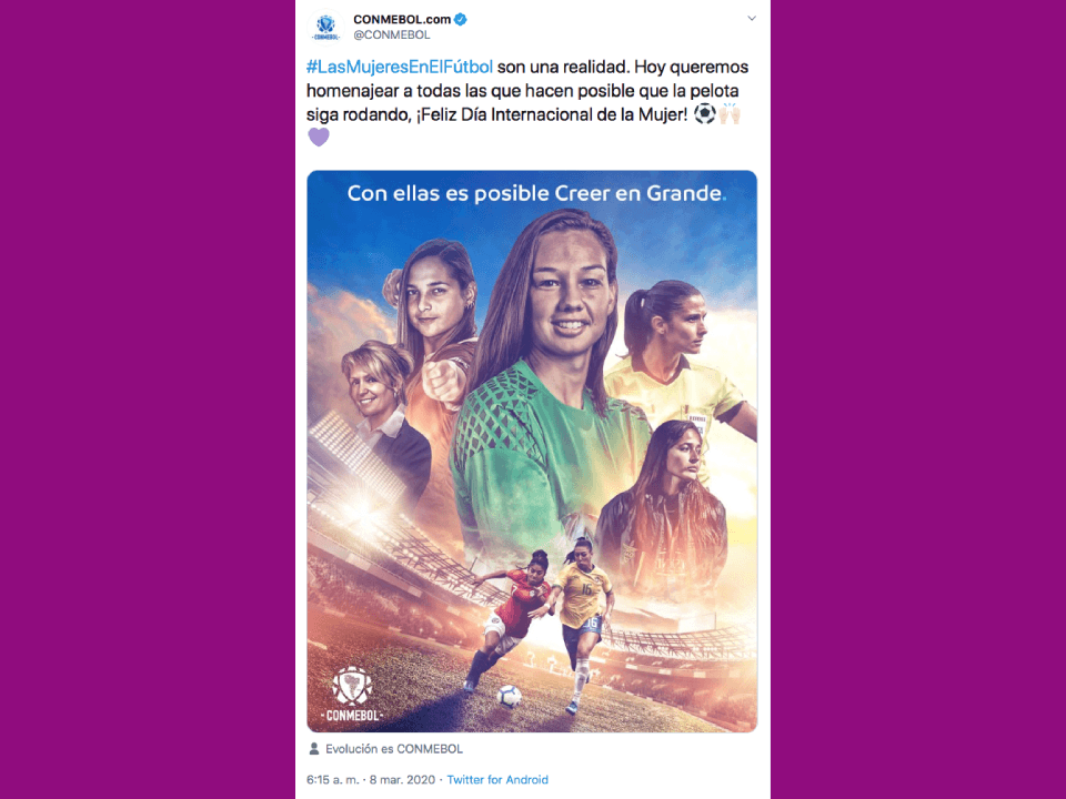 Hoy se conmemora la lucha de la mujer por sus derechos, para eliminar la violencia de género y generar más igualdad en cuanto a derechos y a salarios, para tener más autonomía y más liderazgo feminista. El deporte es una plataforma que impulsa al género femenino e incrementa su lucha para conseguirlo.