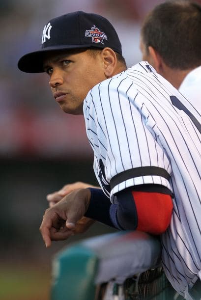 Alex Rodríguez se quedó en el dug out y no vio acción.