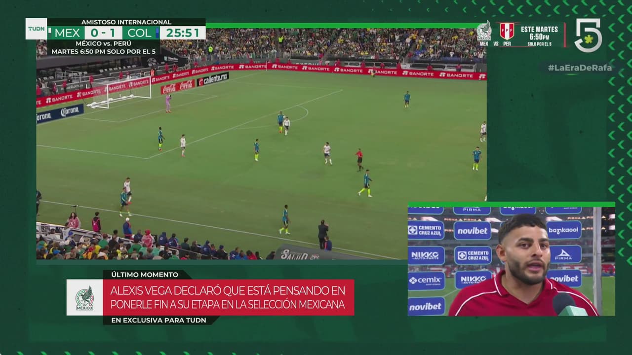 Fuertes palabras: ¿Alexis Vega se va de la Selección Mexicana?