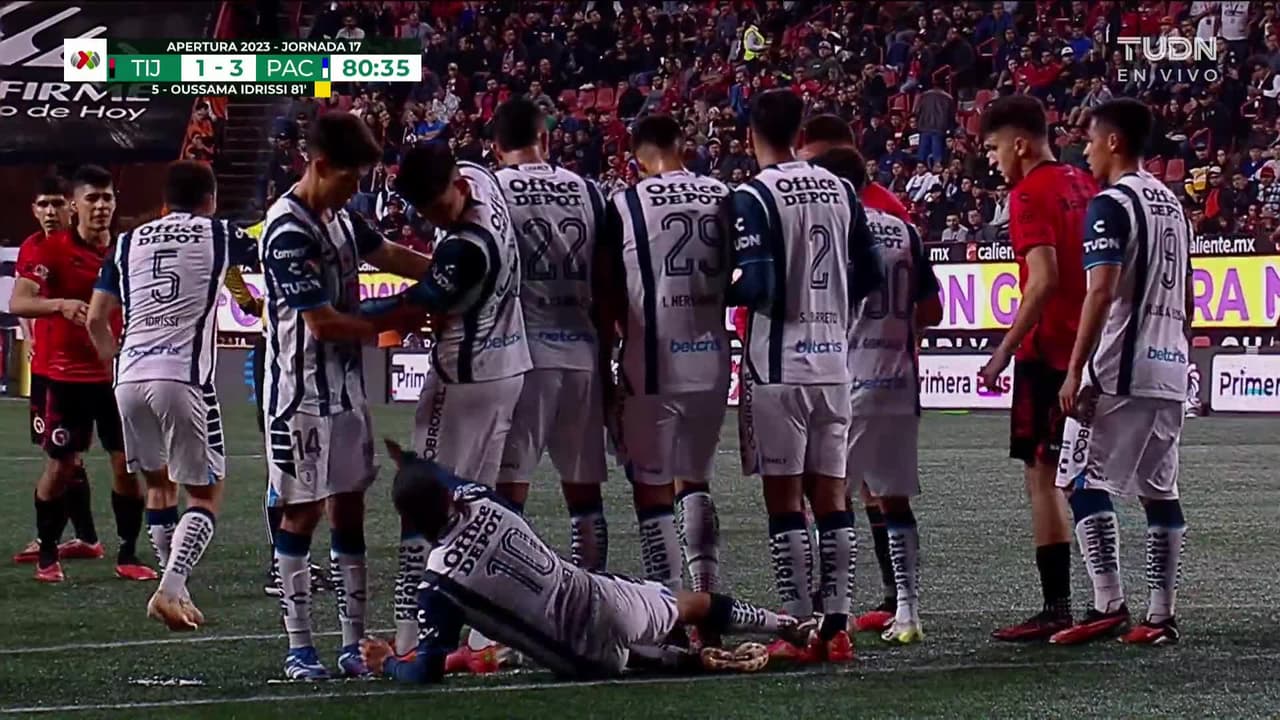 ¡GOL!  anota para Club Tijuana. Kevin Castañeda