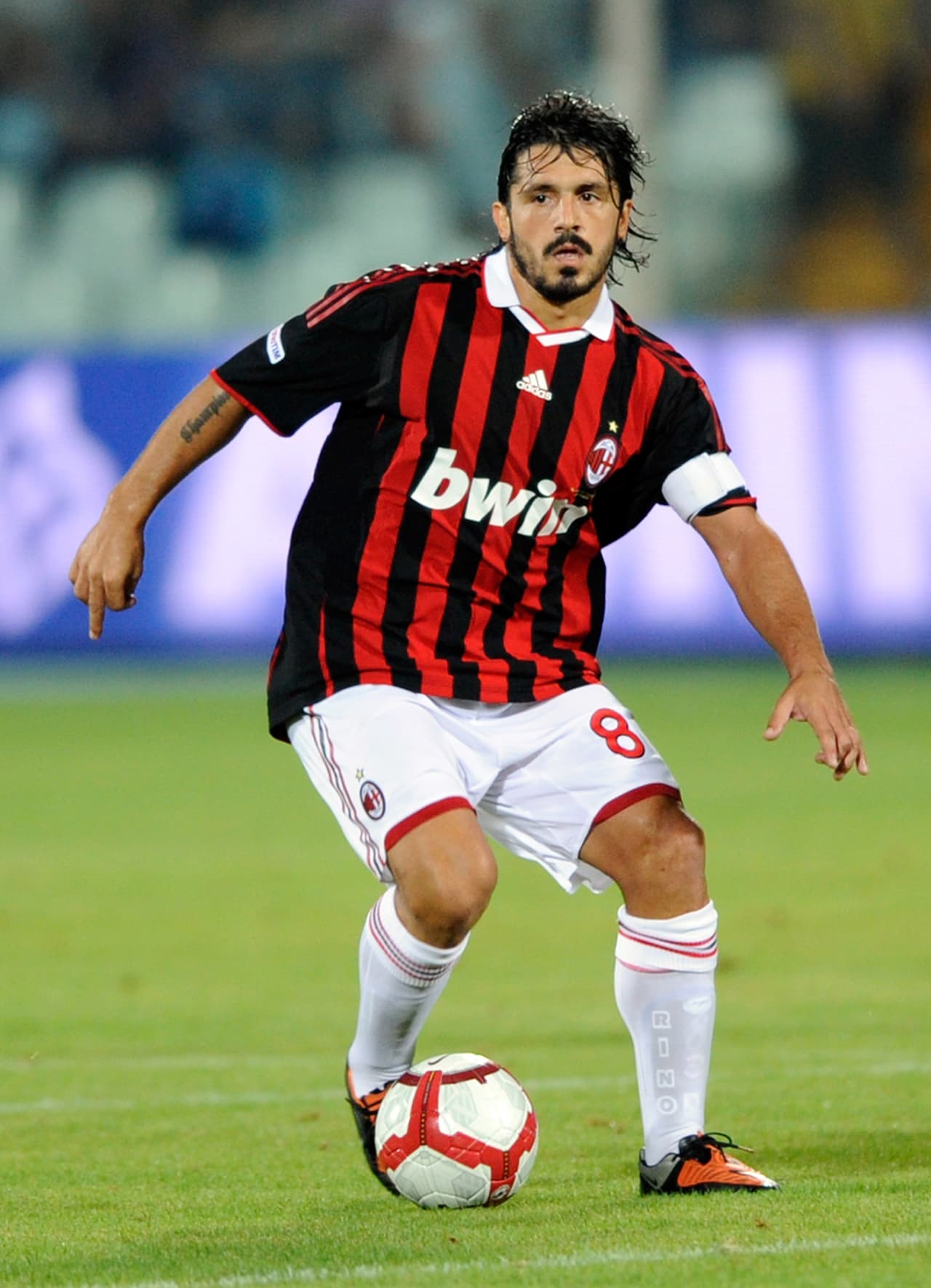 Como jugador, 'Rino' también consiguio diez títulos y fue un referente en el mediocampo. Champions League, Liga, Copas, todo lo ganó como jugador 'rossonero'.