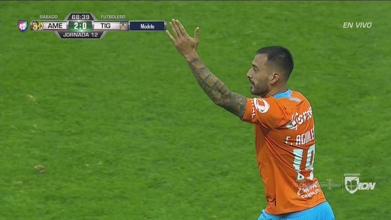 Se la aplicaron a Tigres… Aguilera los engañó y puso el 2-0