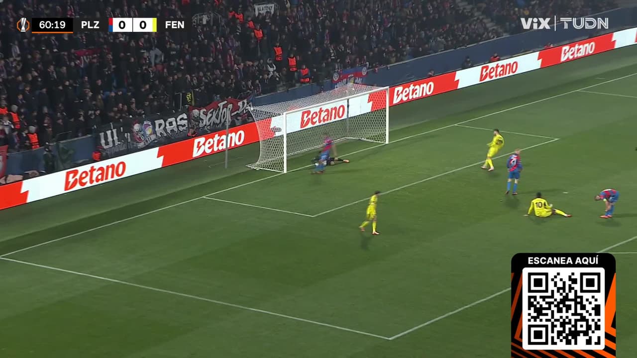 ¡Se salvó el Viktoria Plzen! N te puedo creer la falla del Fenerbahçe