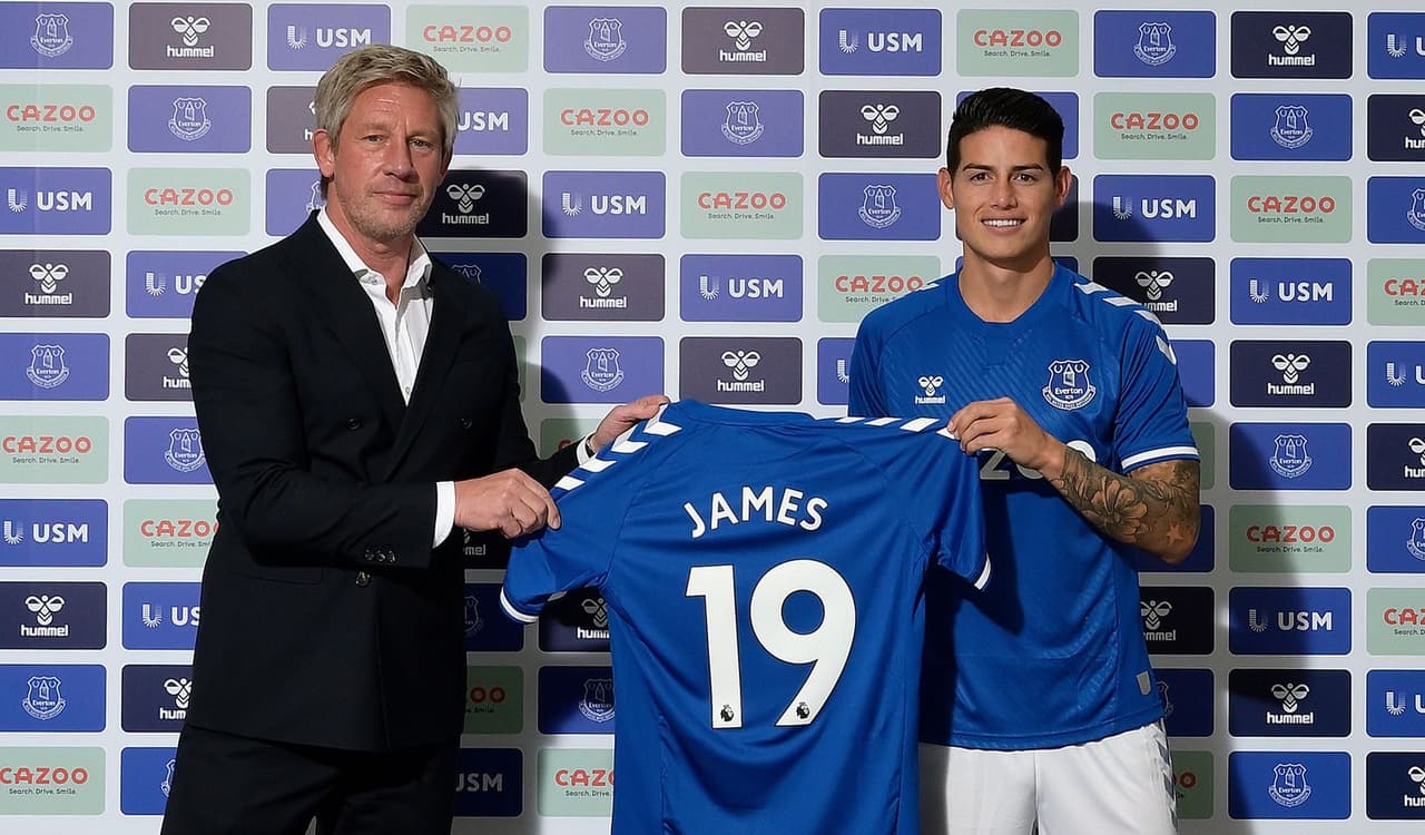 James Rodríguez llega a la Premier League con el Everton