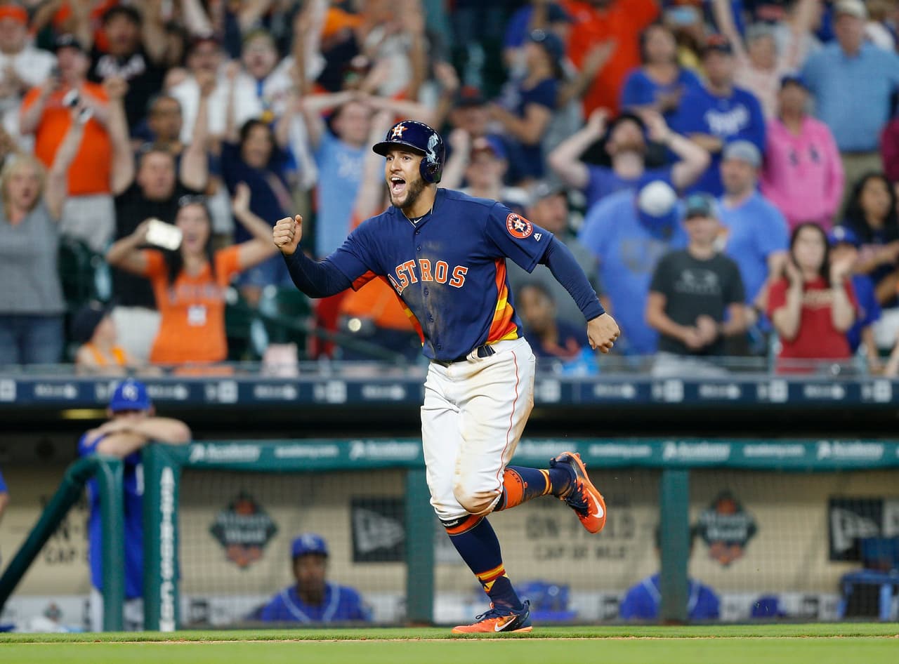KC 4 – 5 HOU: George Springer anotó "de caballito" en la baja de la novena para dejar tendidos en el terreno a los Reales de Kansas City.