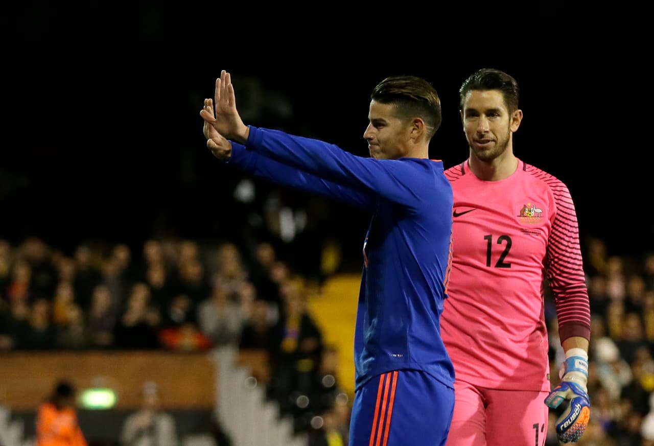 Colombia no pudo romper la igualdad con Australia y empató sin goles en el amistoso previo al Mundial, en un partido en el que fue superior pero falló en la definición.