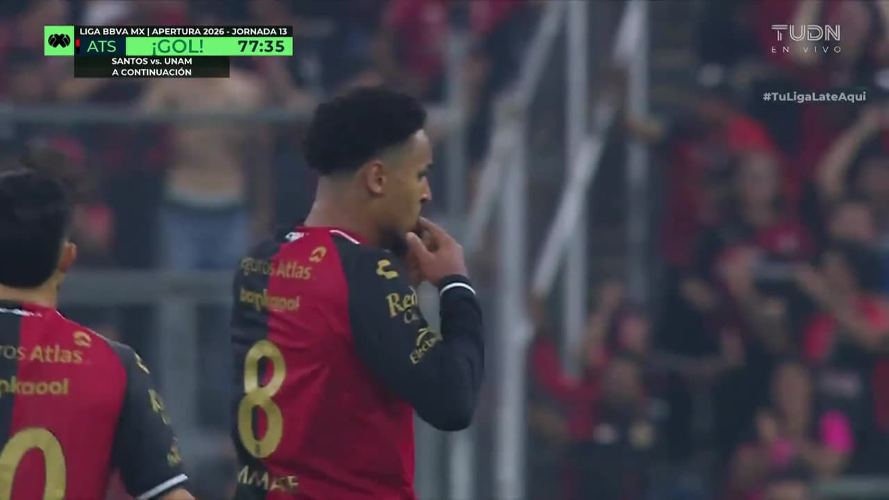 ¡Mega golazo del Atlas! Mmaee saca un bombazo al ángulo para vencer a Malagón y poner el 4-2