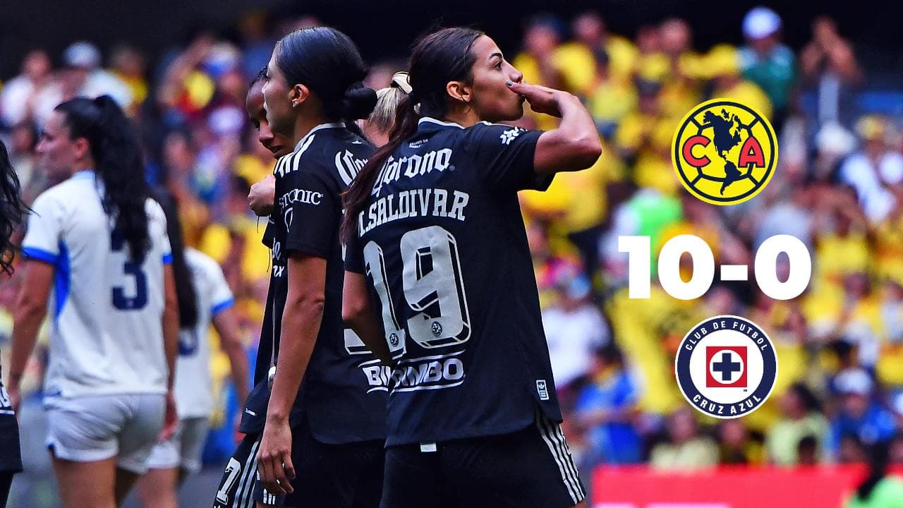 Resumen | América golea a Cruz Azul en la Liga Femenil