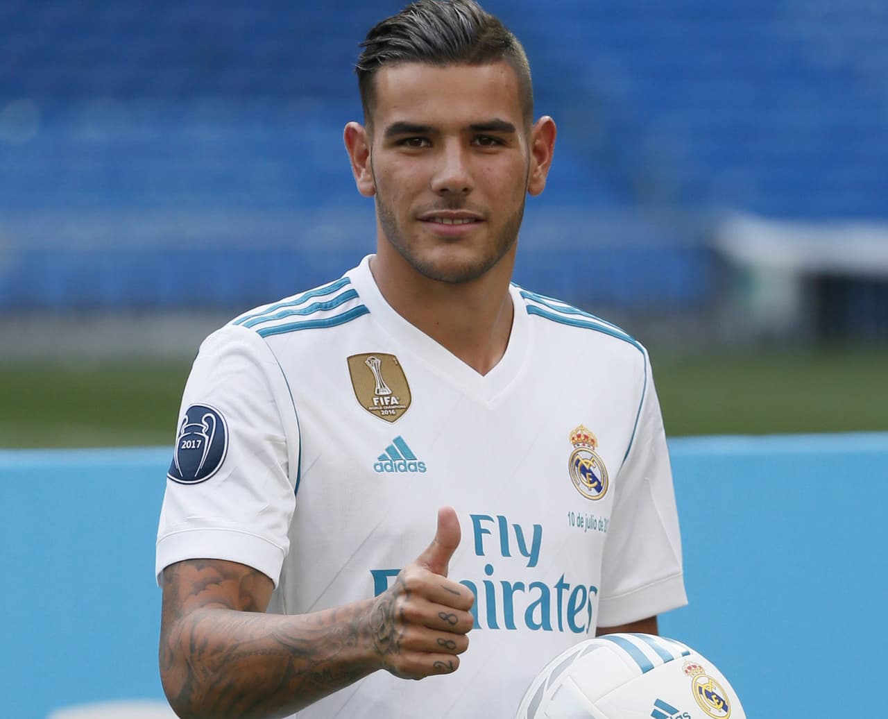 Estoy muy contento de estar aquí, en el mejor club del mundo. He venido para aprender del mejor club del mundo y de los mejores jugadores del mundo.