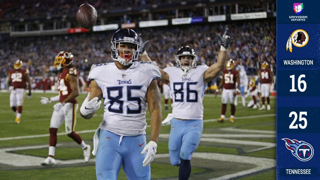 Los Titans estaban obligados a ganar para seguir con sus esperanzas de Playoff vivas y así lo hicieron, y con su triunfo eliminaron a los Redskins y a los Browns.