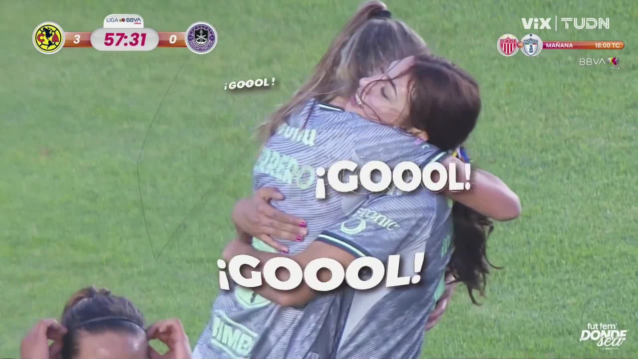 ¡Gol de las Águilas! Montse Saldívar termina un jugadón brutal que armaron desde fuera del área