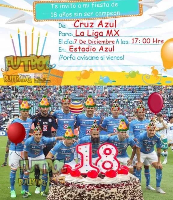 Cruz Azul volvió a perder y los merecidos memes no se hicieron esperara tras el 0-2 que les propinó en América