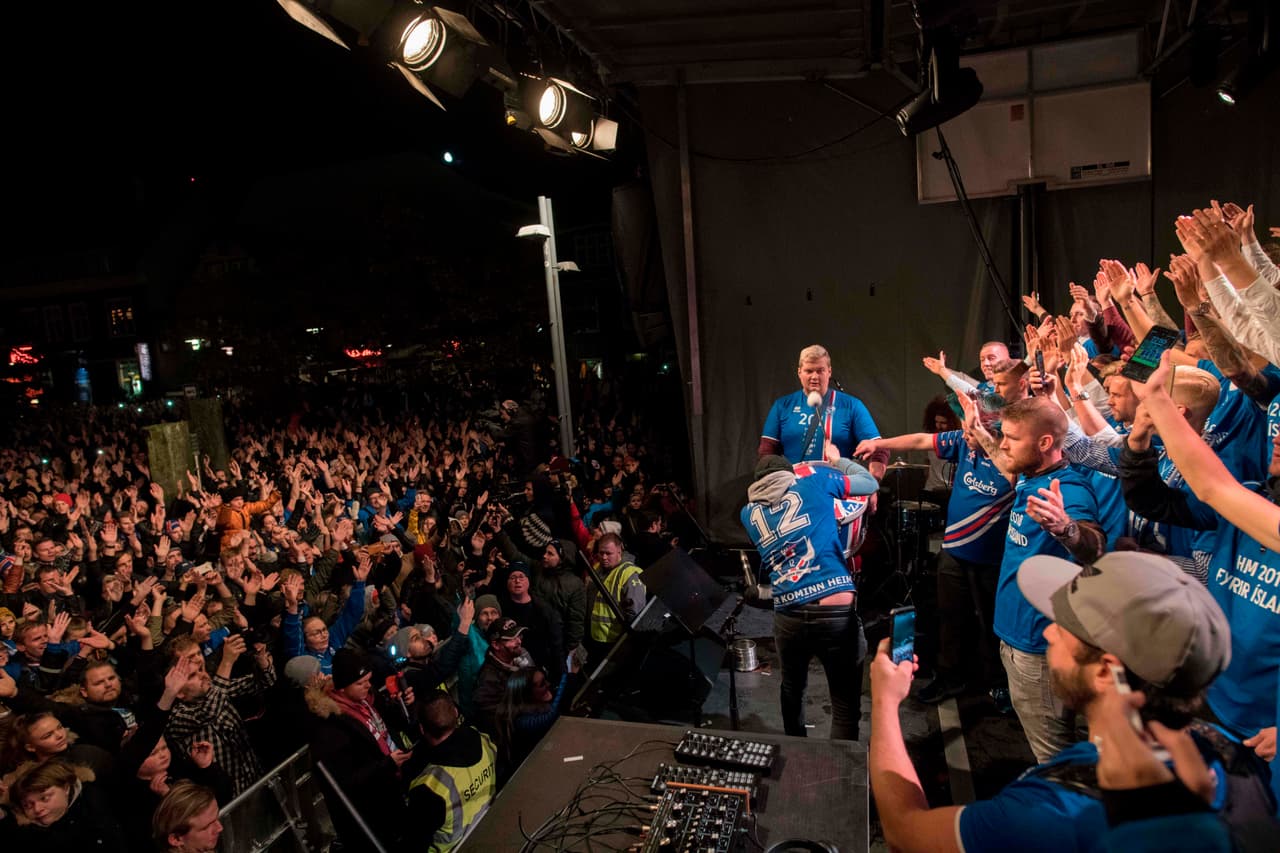 Incluso, así fue como recibieron en Islandia a los clasificados al Mundial de Rusia 2018.