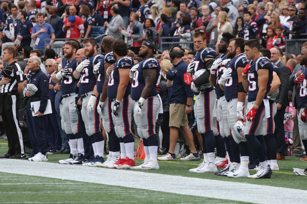 En casa de los Patriots no se generó ninguna controversia en medio de las famosas protestas de algunos jugadores en el himno de Estados Unidos.