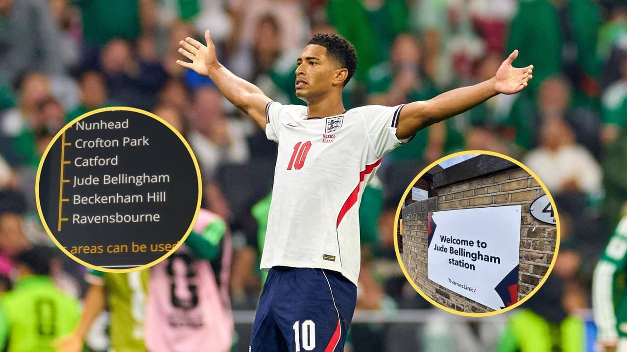 Jude Bellingham da nombre a estación de metro en Londres por juego vs. México