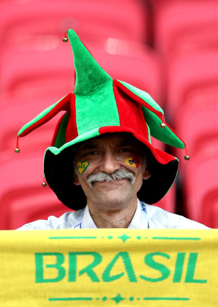 La alegría, el colorido y toda la fiesta de los fanáticos hacen parte del duelo de cuartos de final entre Brasil y Bélgica en Kazán, para conocer el segundo semifinalista del Mundial de Rusia 2018.