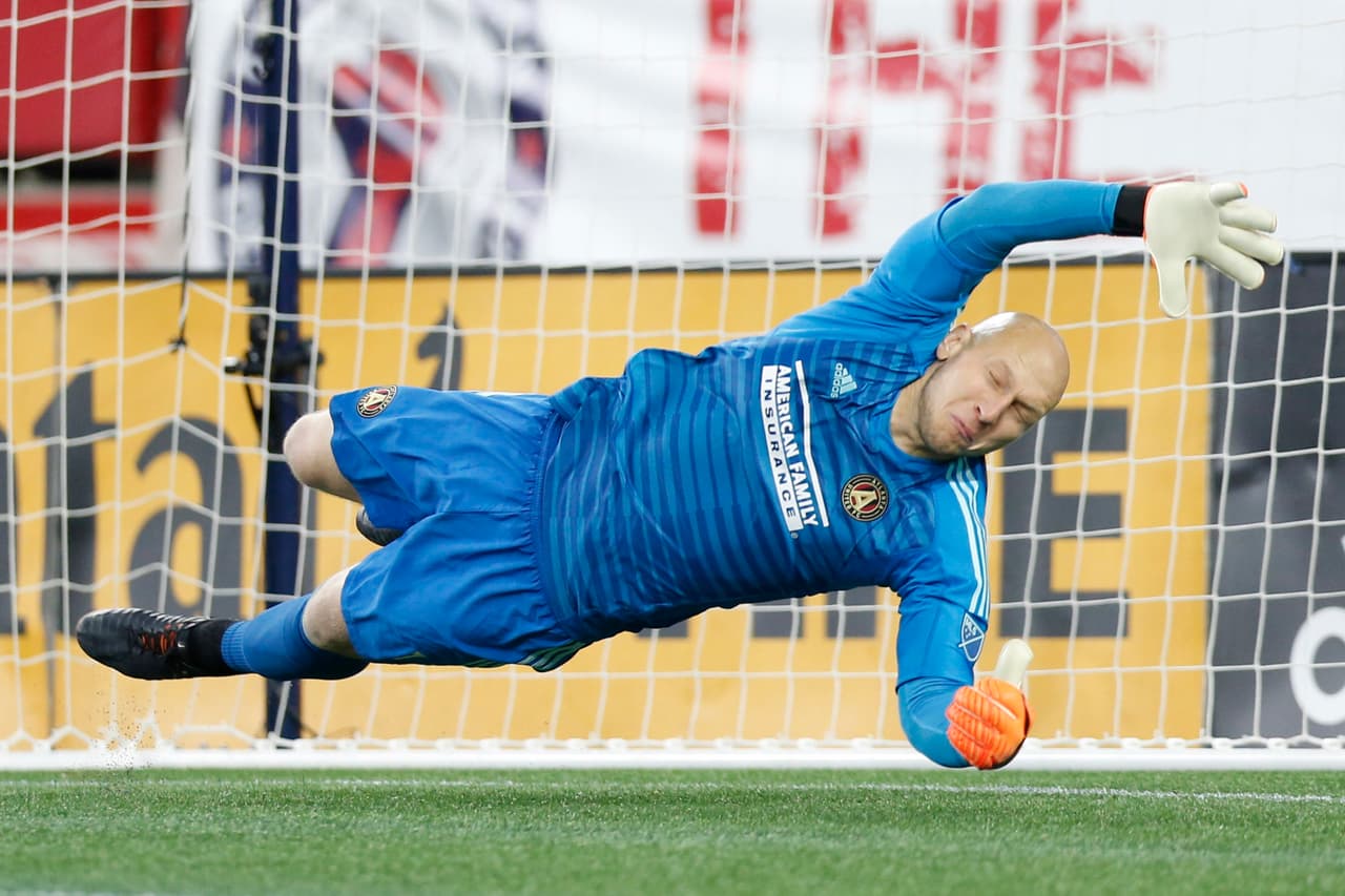El partido entre New York City FC y Atlanta United solo finalizó 1-1 gracias a la gran actuación del arquero Brad Guzan para 'las Cinco Bandas'. (USA Today Images)