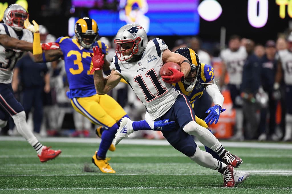 Super Bowl LIII (New England Patriots 13-3 Los Angeles Rams) | Se disputó en el Mercedes-Benz Stadium. MVP: Julian Edelman (WR New England). Costo comercial 30 segundos: 7.7 millones por CBS.