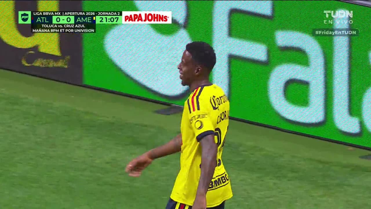 ¡GOL!  anota para América. Cristián Borja