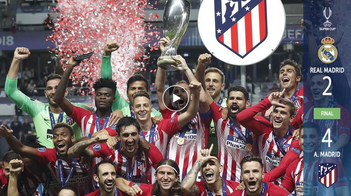 Atlético de Madrid rompe el maleficio y al fin vuelve a vencer al Real Madrid en una gran final europea