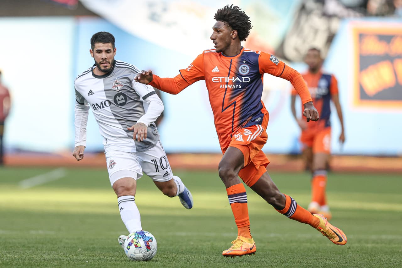 Pese a no anotar, el brasileño Talles Magno jugó un gran partido para New York City FC.
<br>