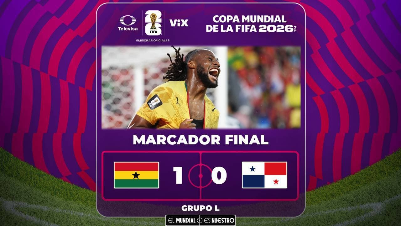 Ghana vs. Panamá: goles, resultado y resumen del partido de Fase de Grupos del Mundial 2026