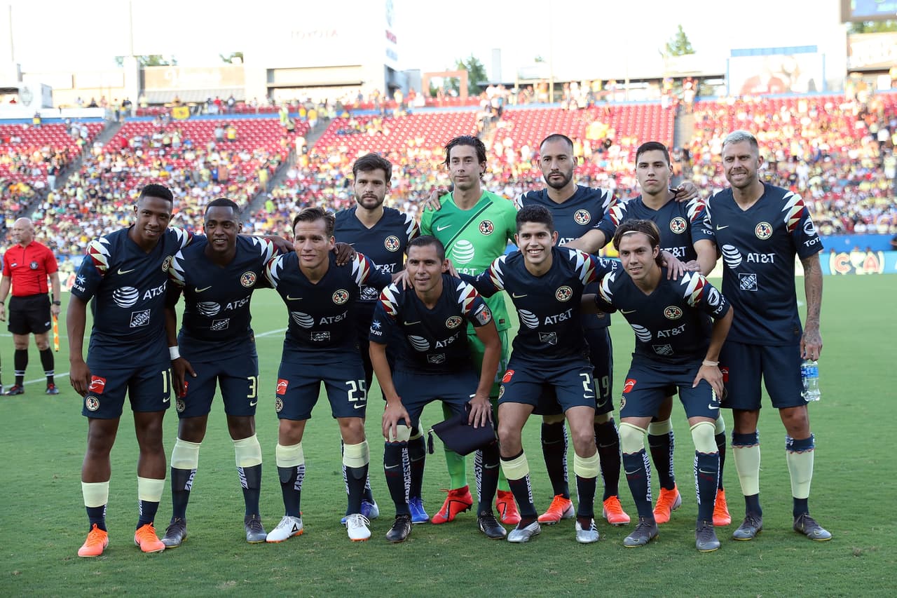 Un América incompleto, por seleccionados, se presentó a este partido en territorio estadounidense.