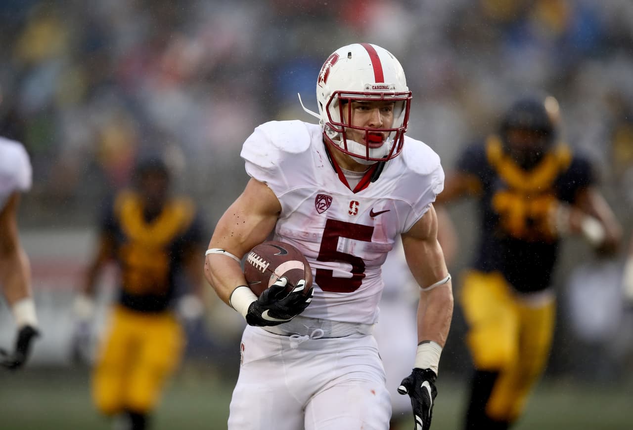 # 12
<b>CHRISTIAN McCAFFREY</b> – RB |
<i>Stanford</i>