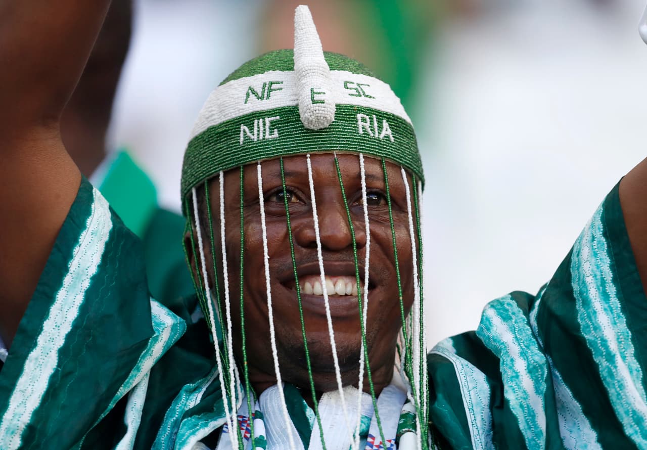 La cultura vikinga de Islandia y el colorido africano de Nigeria quedaron expuestos en la alegría de sus hinchas en medio del partido de ambos países por el grupo D del Mundial de Rusia 2018.