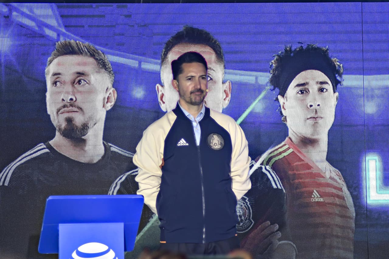 YON DE LUISA President of the Mexican Football Federation (FMF) during the press conference, on October 15, 2019. <br><br> YON DE LUISA Presidente de la Federación Mexicana de Fútbol (FMF) durante la conferencia de prensa, el 15 de Octubre de 2019.