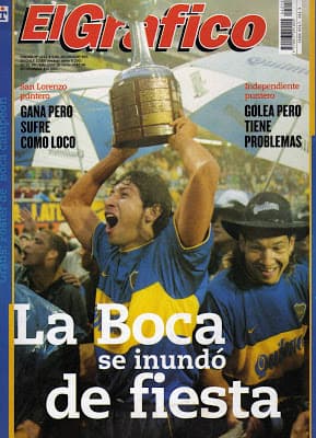 Boca es campeón de la Copa Libertadores con los colombianos Jorge Bermúdez, Óscar Córdoba y Mauricio Serna como proganistas de la conquista.