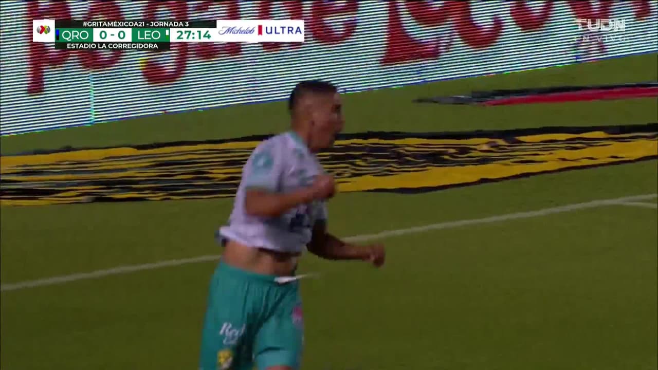 ¡GOL!  anota para León. Elías Hernández