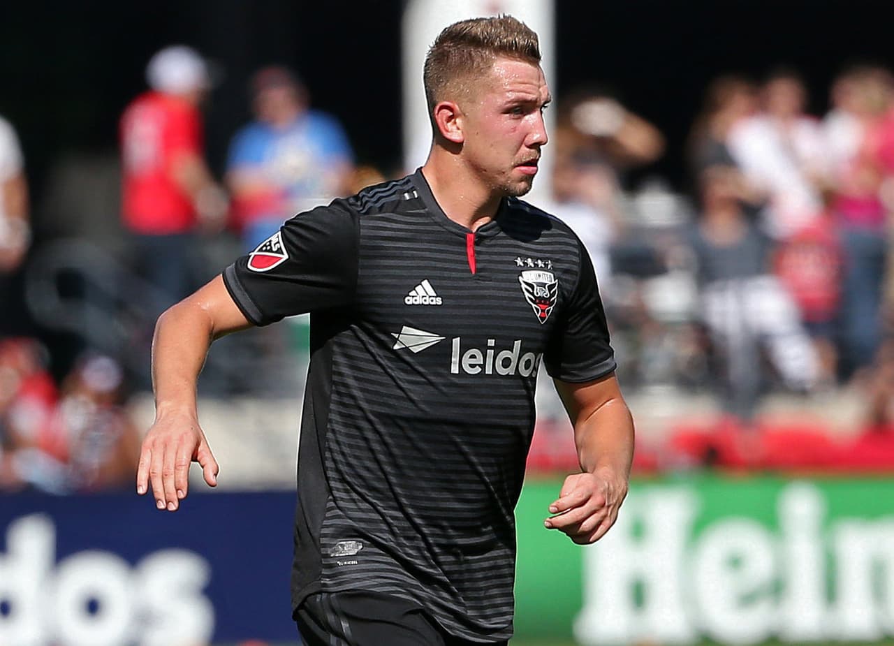 D.C. United no es solo el talento y los goles que aportan jugadores como Wayne Rooney y Luciano Acosta. Pero también es importante para el buen presente del equipo capitalino el aporte del volante Russell Canouse, autor del tanto de la victoria ante FC Dallas. (USA Today Images)