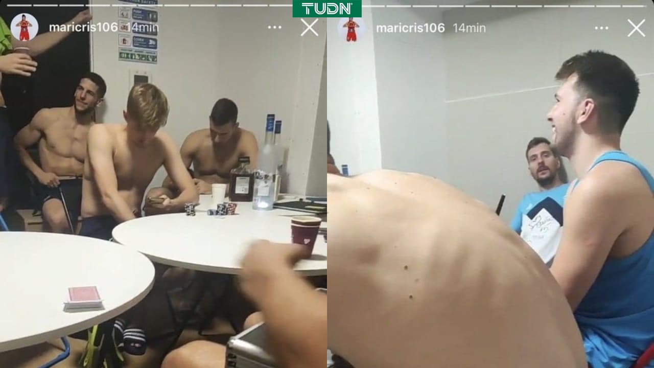 La reunión de Luka Doncic y los jugadores de Eslovenia.